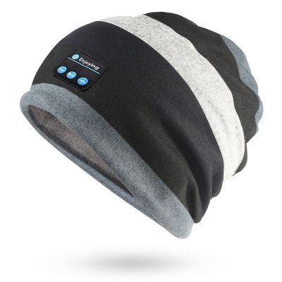 Bluetooth Beanie Hat Headphones for Men Women Fall Soft Wireless Music Slouchy Beanie Sports with Mic (US, Alpha, One Size, F-Fleece Lined)