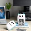 byepica Printer Inkless, Mistake Portable Printing Device for Learners, Wi-Fi Compact Printer Cat Face with, Cable U and Paper Thermal Roll Includes, Azure view 3