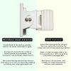 Adjustable Wall Mount Bracket Kit for Ubiquiti NanoStation NS-5AC Loco5AC NSM5 LocoM5 NSM2 LocoM2 LTU Lite Outdoor Wireless Bridge Mount Fit Hold for CPE AP Client Access Point Installation view 3