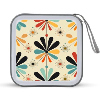 FekiLoot Retro Modern CD Case,Hard Plastic CD Storage,Portable DVD Wallet,Portable DVD, Holder VCD Organizer Wallet,Protective VCD Storage