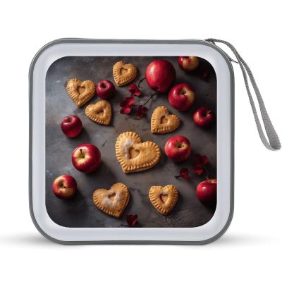 FekiLoot Fruit And Food CD Case,Hard Plastic CD Storage,Portable DVD Wallet,Portable DVD, Holder VCD Organizer Wallet,Protective VCD Storage