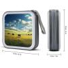 FekiLoot Cows Grazing in The Pasture CD Case,Hard Plastic CD Storage,Portable DVD Wallet,Portable DVD, Holder VCD Organizer Wallet,Protective VCD Storage view 2