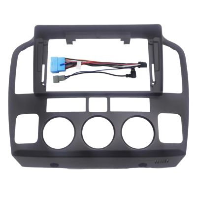 Car Stereo Navigation Frame for Suzuki Grand Vitara L-7 2001-2006 9", Car Radio Stereo Mounting Fascia Panel Dash Kit Radio Install kit,Bezel + Power Cord