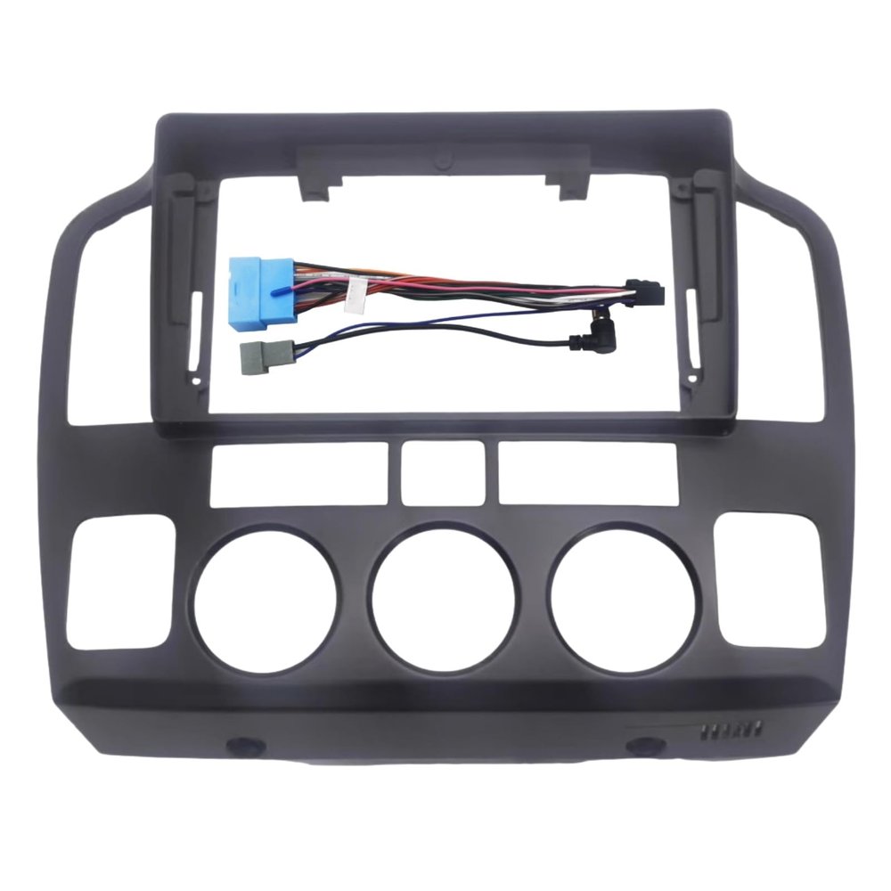 Car Stereo Navigation Frame for Suzuki Grand Vitara L-7 2001-2006 9", Car Radio Stereo Mounting Fascia Panel Dash Kit Radio Install kit,Bezel + Power Cord