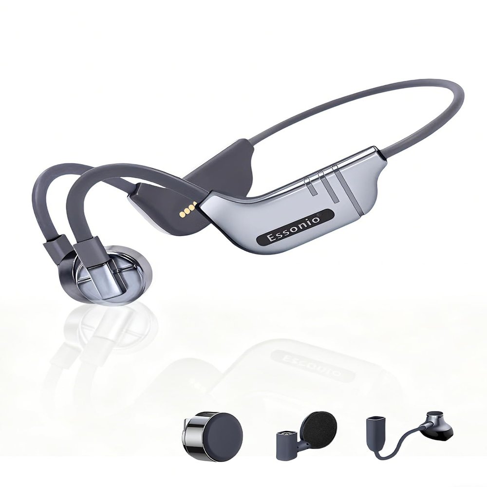 Bone Conduction Headphones Wireless Open Ear Swimming Headphones, 35g Light Comfort IPX8 Waterproof Premium Sound Dual Bluetooth 5.3 Chips 10H Play Clear Call Built-in MP3 Player 32G Memory for Sports
