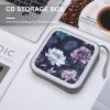 FekiLoot Purple Withered Flowers CD Case,Hard Plastic CD Storage,Portable DVD Wallet,Portable DVD, Holder VCD Organizer Wallet,Protective VCD Storage view 4