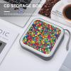 FekiLoot Bright Geometric Shapes CD Case,Hard Plastic CD Storage,Portable DVD Wallet,Portable DVD, Holder VCD Organizer Wallet,Protective VCD Storage view 4