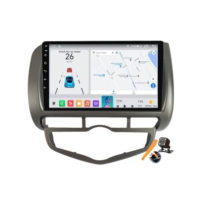 Y500s,YLOXFW Android 15.0 Car Stereo Replacement for Jazz City 2002-2007 Radio GPS Sat Navigation 9'' Touchscreen DVD Multimedia Video Player FM BT Receiver with Android Auto Carplay