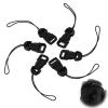 6 Pcs Black Quick Release Camera Strap QD Loops Connector Adapter Adjustable Quick Release Buckles Camera Quicks Releases Lanyard Clip for All Compact Digital Cameras Binoculars Drone Remote Control view 1