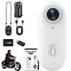 POV 4K Capture Pro, POV Camera Pro with 128GB Card, 170 Wide Angle, WiFi, 30M Waterproof Underwater Camera, Hands-Free Video Recorder for Vlogging, Travel, Bike, Pet (Beginner White,128G) view 1