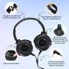 Classroom Headphones Bulk 10 Pack,Durable Wired Classroom Headphones for Students,On Ear Comfy Swivel Earphones for School,Library,Children's Online learning,HQ Stereo Sound 3.5mm Jack (Black YS004) view 2