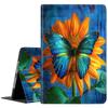 Case for Samsung Galaxy Tab S10 Ultra/S9 Ultra/S8 Ultra 14.6" 2024/2023/2022, Slim Folding Stand Cover with Auto Wake/Sleep for Samsung Galaxy 14.6 inch Sunflower Butterfly view 1