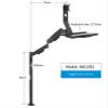 1pcs Floor-Standing Monitor Keyboard Tray Stand Computer Display Workstation Bracket W815(W815B2) view 2