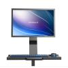 1pcs Floor-Standing Monitor Keyboard Tray Stand Computer Display Workstation Bracket W815(W815B2) view 3
