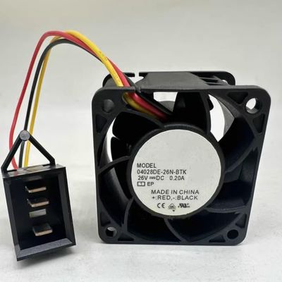 04028DE-26N-BTK DC 26V 0.20A 40x40x28mm 3-Wire Cooling Fan