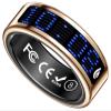 Yihou Smart Ring with Display Heart Rate Monitor Sleep Tracking Step Counter Call Number Display Multi-Sport Modes Gesture Control IP68 Waterproof Fitness Ring Health Tracking Ring for Men Women view 1