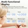 Yihou Smart Ring with Display Heart Rate Monitor Sleep Tracking Step Counter Call Number Display Multi-Sport Modes Gesture Control IP68 Waterproof Fitness Ring Health Tracking Ring for Men Women view 2