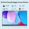 Kenowa 23.8" Large Portable Monitor 100Hz IPS FHD 1080P Freesync USB-C HDMI Gaming Monitor, External Display Dual Speakers Adjustable Stand for PC,Laptop,Mac,Phone,Game Consoles view 3