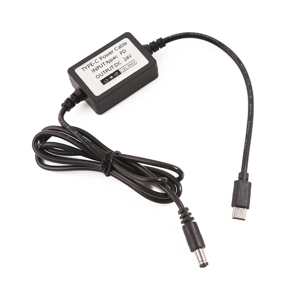 cunueae to DC24V Power Cable, 5.5x2.1mm, Charging Extension Cable Suitable for Cameras, LED Lights, and Monitors