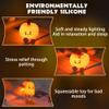 Cute Pumpkin LED Night Light, 3 Level Dimmable Nursery Nightlight, Silicone Soft Light Lamp Gift, Rechargeable Bedroom Touch Lamp for Breastfeeding, Kids, Girl, Boy, Halloween Decor (Pumpkin Shape) view 3