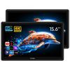15.6 inch 4K Android 14.0 Car TV Headrest Monitor for Cars Back seat Rear Entertainment System, Support Phone Wireless Mirror Link Touch Screen,with WiFi/Bluetooth/HDMI/USB/Video Player (2 Sets) view 1