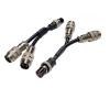 GX16 1 to 2 Aviation Plug Wire Splitter Industrial Welding M16 Y-Type Male to Female Extension Line GX16 2 3 4 5 6 Pin Connector(1 Male to 2 Female,30CM,6p) view 1