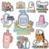 170 Pcs Funny Nurse Stickers Pack, Holographic Nursing School Essentials Waterproof Vinyl Decals for Student Nurse, for Laptop Water Bottle Computer Kindle Tumbler view 1