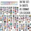 170 Pcs Funny Nurse Stickers Pack, Holographic Nursing School Essentials Waterproof Vinyl Decals for Student Nurse, for Laptop Water Bottle Computer Kindle Tumbler view 2