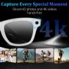 KWENRUN AI Smart Glasses with 8MP Camera, 4K Video & HD Photo, Bluetooth Audio, AI Voice Assistant, Real-Time Translation, Object Recognition, Noise-Cancel Calls, Music,Photochromic +2 Red Lenses view 2
