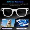 KWENRUN AI Smart Glasses with 8MP Camera, 4K Video & HD Photo, Bluetooth Audio, AI Voice Assistant, Real-Time Translation, Object Recognition, Noise-Cancel Calls, Music,Photochromic +2 Red Lenses view 3