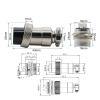 VTGVVVTR GX20 Aviation Plug 2/3/4/5/6/7/8/9/10/12/14/15 pin Connector(3 Pin) view 2