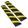 72'' Rubber Speed Bumps 2 Pack - Heavy Duty 2 Channel Speed Hump, 22000lbs Capacity, High Visibility, Parking Lot Traffic Control & Cable Protection view 1