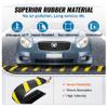 72'' Rubber Speed Bumps 2 Pack - Heavy Duty 2 Channel Speed Hump, 22000lbs Capacity, High Visibility, Parking Lot Traffic Control & Cable Protection view 4