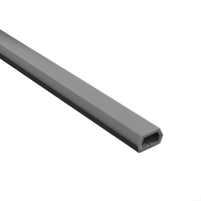 Vacumist Floor Cord Cover For Cable Protector,PVC Low Profile Curved Design Cable Management Raceway,Fits Home Office Workshop,1 Meter(Trapezoidal Gray)