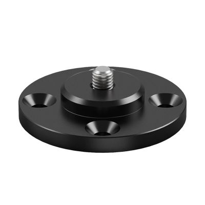 1/4 Aluminum Alloy Mounting Platform Fixing Base for Video Blogging Gear and Desktop Device Installation DSLR Light Stand Mounting Bracket