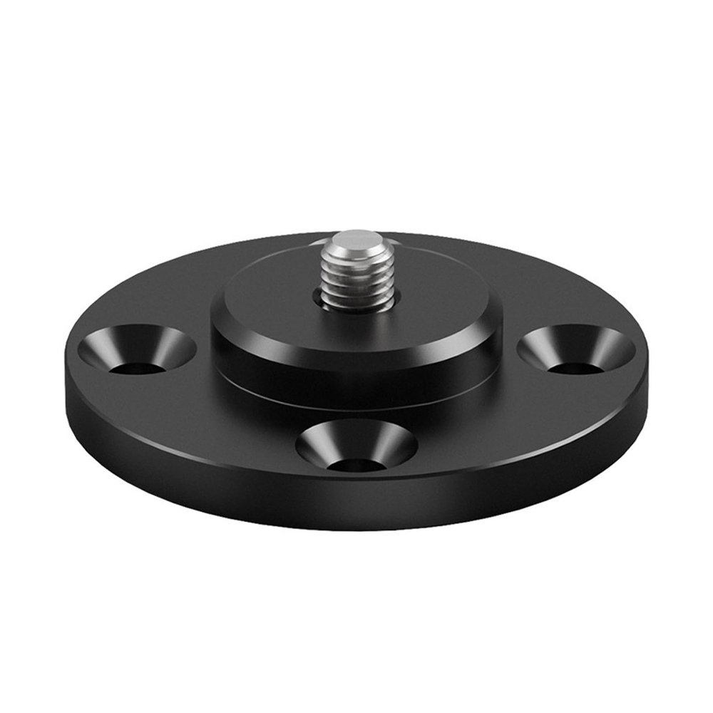 1/4 Aluminum Alloy Mounting Platform Fixing Base for Video Blogging Gear and Desktop Device Installation DSLR Light Stand Mounting Bracket