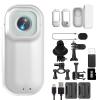 Capture POV 4k Waterproof Camera, Upgraded POV with Charging Case, New Ultra Wide Angle HD 4k Wearable Body Adventure Action Cameras, for Diving Cycling and Outdoors Activities (White,64G) view 1