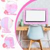 23''-27'' Pink Monitor Cover, Cute Computer Monitor Covers with Bow-Knot, Lace Fabric, Monitors Dust Cover, TV Monitors Covers, Monitor-Decoration view 2