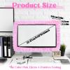 23''-27'' Pink Monitor Cover, Cute Computer Monitor Covers with Bow-Knot, Lace Fabric, Monitors Dust Cover, TV Monitors Covers, Monitor-Decoration view 4