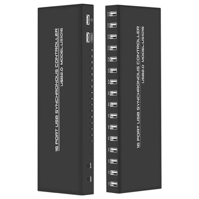16 Port SUSB Synchronize/Sharer -16 Hosts Share One Set of Keyboard and Mouse Controller, Game Controller for Multiple PCS