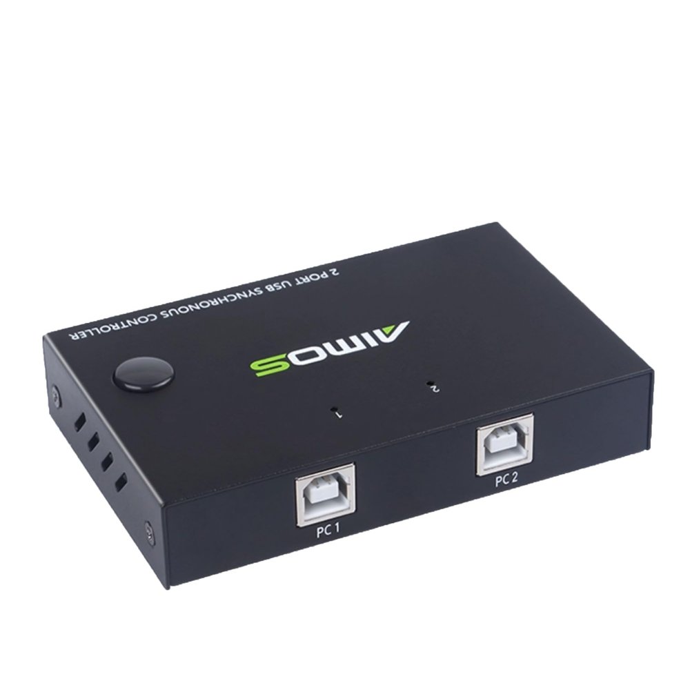 2 Ports Synchronizer2Computer Screen Sharing Device KVM SwitchHDMI High-Definition 4K Video Signal Two Hosts Share The Monitor Keyboard Mouse