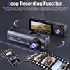 4-in-1 USB-C Car Charger + 4K 3-Channel Dash Cam with 64GB SD Card, Front/Rear 1080P, G-Sensor/Night Vision - Christmas Offer (32GB Card+USB C Car Charger) view 2