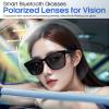 Bluetooth Smart Glasses Smart Wireless Headphone Glasses,Sunglasses for Men Women,Built-in Mic & Open Ear Speakers Glasses,Hands-Free Calls Sunglasses for iPhone Android,Great for Friends Family view 3