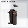 Sacolin 15.7 in Mini Tripod with Integrated Wireless Remote, Portable Selfie Stick, 360 Adjustable for Live Streams and Photography, Black Alloy view 2