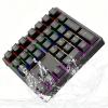 LICAEVEY Mechanical Number Pad, 34 Keys Blue Switch with RGB Backlit, USB C Plug and Play Wired Numeric Keypad for Laptop Desktop PC Programming and Gaming (Black) view 1