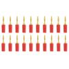 20pcs 2mm Banana Electrical Connector Adaptor(20 Red) view 2