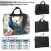 Peacock Floral Laptop Tote Bag for Men Women 14 inch Laptop Sleeve Shoulder Briefcase Messenger Computer Bag view 2