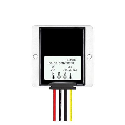 24V to 19V 5A 10A 15A DC DC Car Truck Laptop Power Supply Converter 24 Volt Reduce to 19 Volt Step Down Buck Voltage Regulator(24v to 19v 10a)
