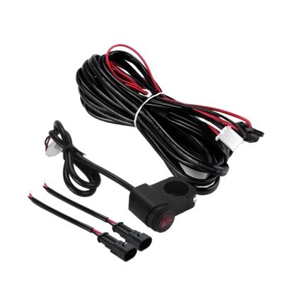 Tiy For Led Work Light Relay Wiring Harness Car Auto Led Motorcycle Motorbike Headlights Spotlight Wire Cable Switch Kit 1.6M 2.(1.6M)