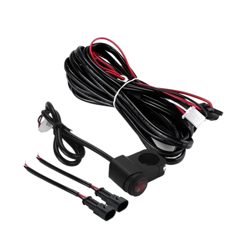 Tiy For Led Work Light Relay Wiring Harness Car Auto Led Motorcycle Motorbike Headlights Spotlight Wire Cable Switch Kit 1.6M 2.(1.6M)
